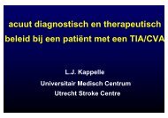 Acuut diagnostisch en therapeutisch beleid bij een patiÃ«nt met TIA ...