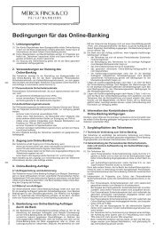 Bedingungen für das Online-Banking - Grenke Bank