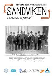 Programblad - Sandviken i Göranssons fotspår