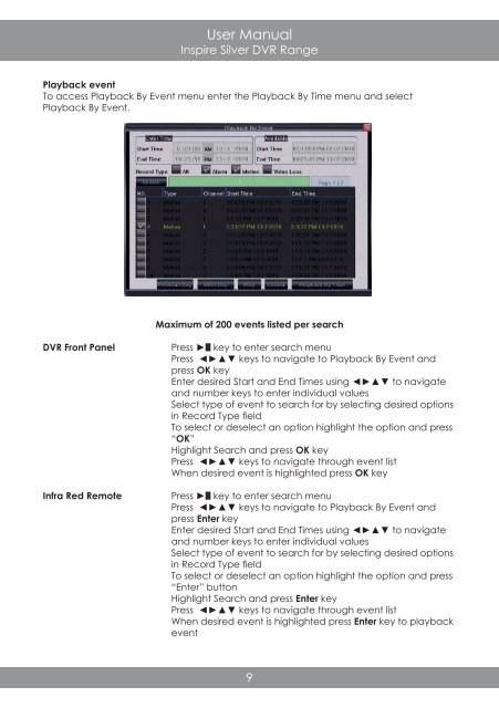 DVR RANGE - COP Security