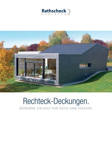 Rechteck-Deckungen. - Rathscheck Schiefer