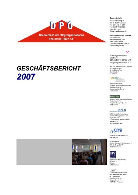 geschÃ¤ftsbericht 2007 - beim DPO