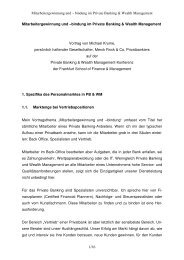 Vortrag von Michael Krume - Merck Finck & Co - Privatbankiers