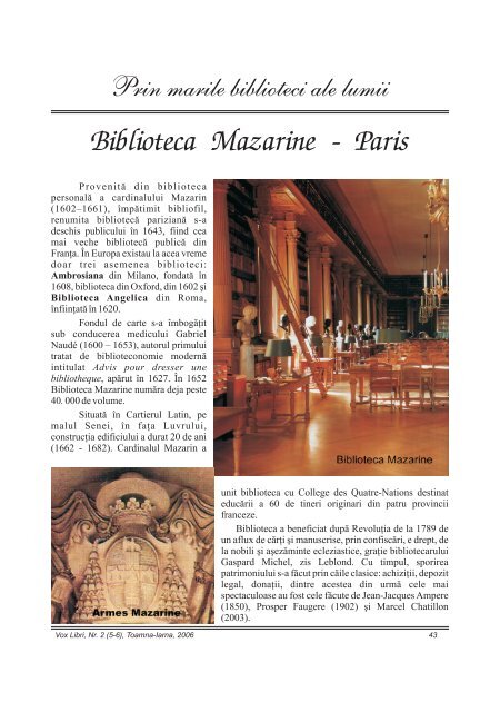 Vox Libri nr. 2 - Biblioteca Judeţeană "Octavian Goga"