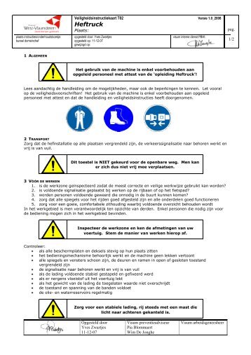 Heftruck (PDF) - BeSWIC