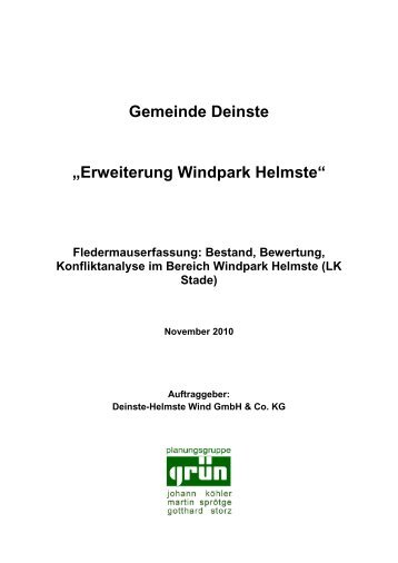 Erweiterung Windpark Helmste - bauleitplaene.de