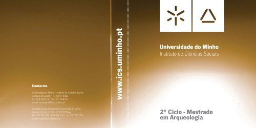 desdobrÃ¡vel Mestrado em Arqueologia - ICS - Universidade do Minho