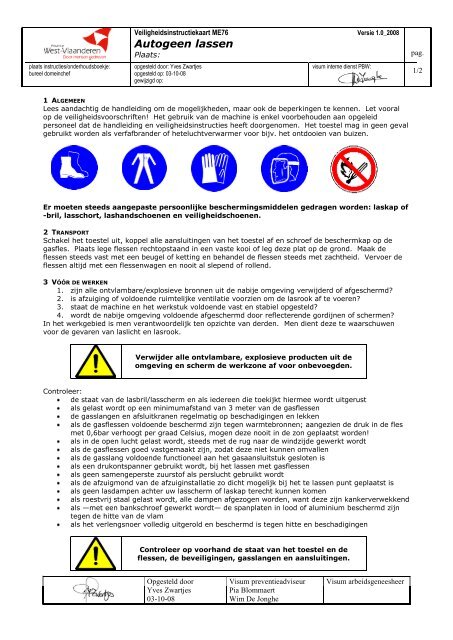 Autogeen lassen (PDF) - BeSWIC