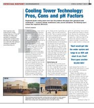 Pros, Cons and pH Factors - Delta Cooling Towers