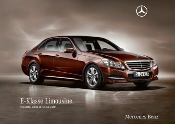 E - Klasse Limousine. - Brammer Automobile in Hamburg | Mercedes