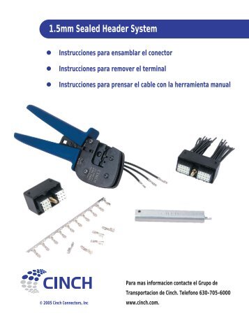 Instrucciones para remover el terminal - Cinch Connectors