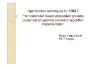 Optimization techniques for ARM 7 microcontroller based embedded ...