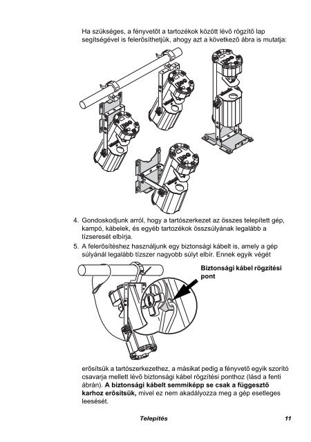 Mania SCX 500 gépkönyv - Lisys Fényrendszer Zrt.