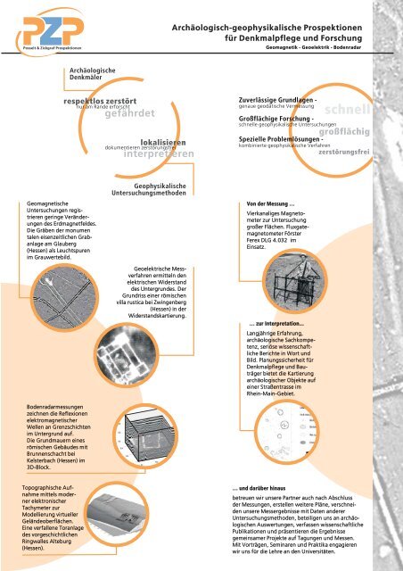 Informationen zur geophysikalischen Prospektion - Posselt ...