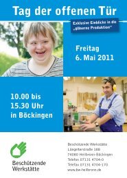 Info-Flyer zum Tag der offenen Tür (.pdf) - Beschützende Werkstätte ...