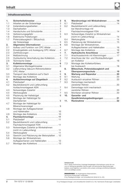 Der PARADIGMA Vakuum-Röhrenkollektor - ReSys AG