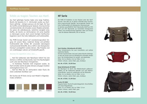 HanfHaus Katalog 2009/2010