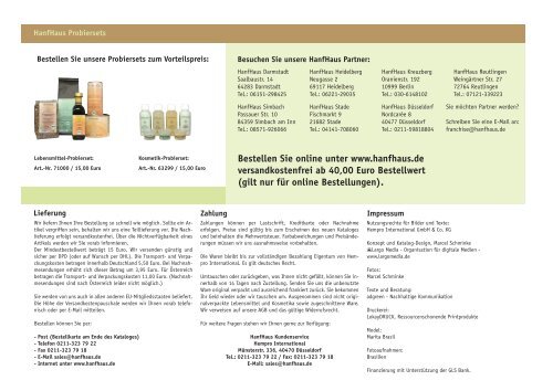 HanfHaus Katalog 2009/2010