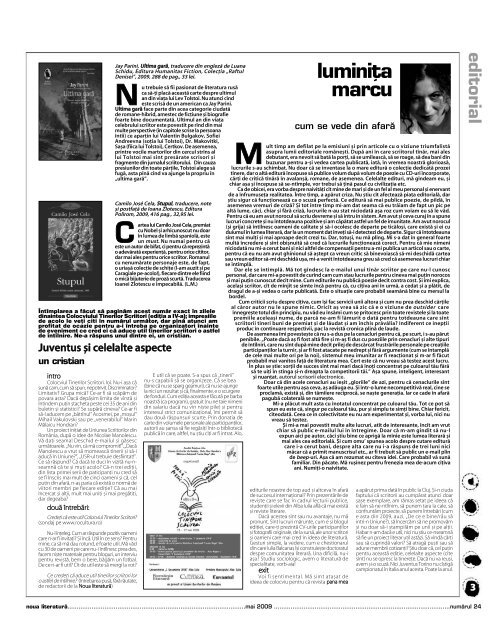 numărul 24 (mai 09) - Noua literatura