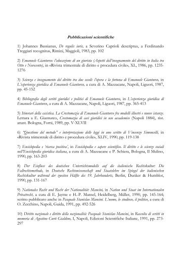 Pubblicazioni scientifiche - Università degli Studi di Perugia