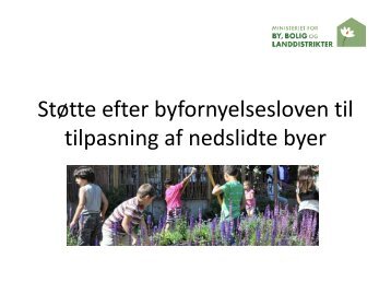 De mindre byers udfordringer og muligheder