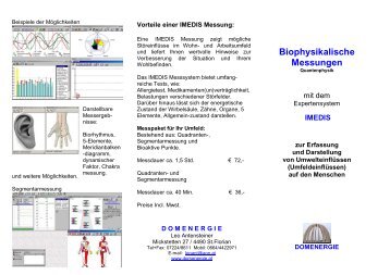 Biophysikalische Messungen - domenergie