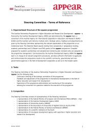 Steering Committee - Terms of Reference - Appear