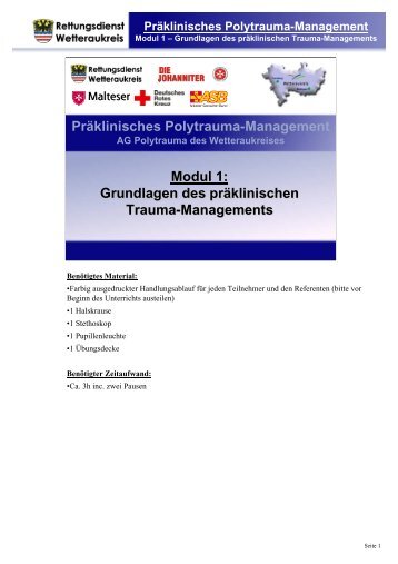 Präklinisches Polytrauma-Management - Rettungsdienst ...