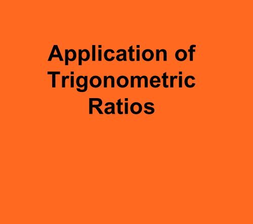 Trigonometry Applications Problems (Lessons 7-13) - Ciclt.net