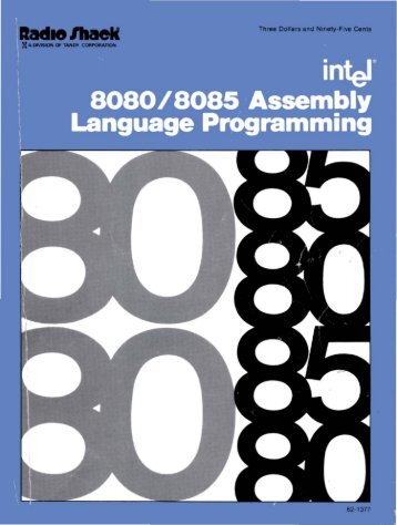 Intel 8080-8085 Assembly Language Programming 1977 Intel