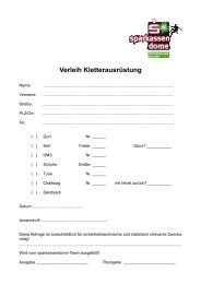 Verleih Formular - sparkassendome DAV Kletterwelt Neu-Ulm