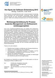 Einladung und Programm zum HSE-10/2 - Software and Systems ...