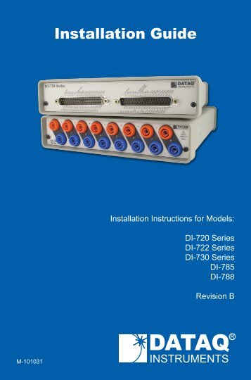 Installation Guide - DATAQ Instruments