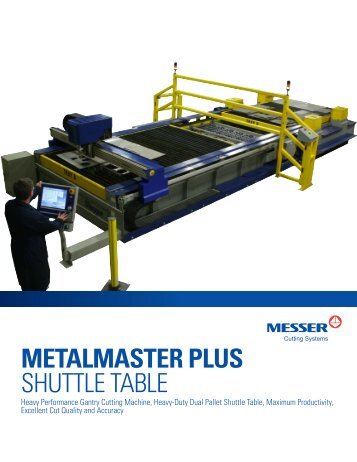 MetalMaster Plus Shuttle Table PDF - Messer Cutting Systems