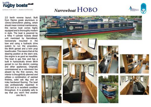 Narrowboat HObO - Rugby Boat Sales