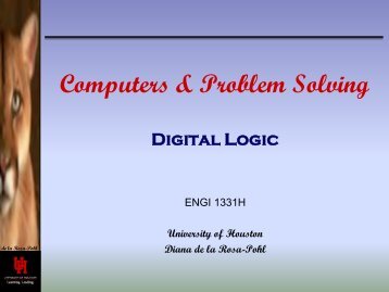 Digital Logic Slides - University of Houston