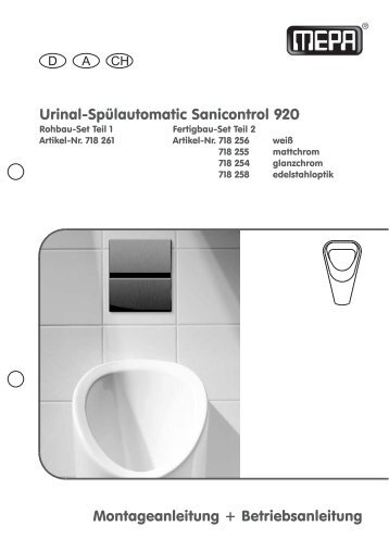 Sanicontrol 920 Teil 1+2 - MEPA - Pauli und Menden GmbH