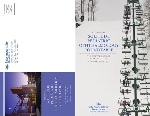 solitude pediatric ophthalmology roundtable - Intermountain.net