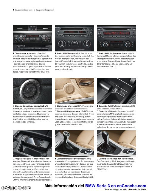 CatÃ¡logo del BMW Serie 3 en pdf - enCooche.com