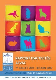 Rapport d'Activites AFVAC du 1er Juillet 2011 au 30 Juin 2012