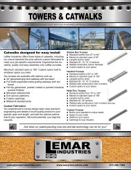 towers & catwalks - LeMar Industries