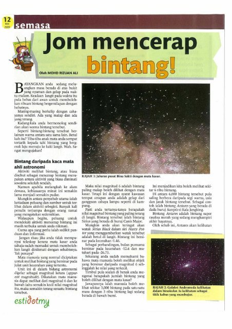 Astronomi dan Alam Semesta - Akademi Sains Malaysia