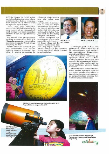 Astronomi dan Alam Semesta - Akademi Sains Malaysia