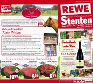 Rewe Stenten Werbung Kw15