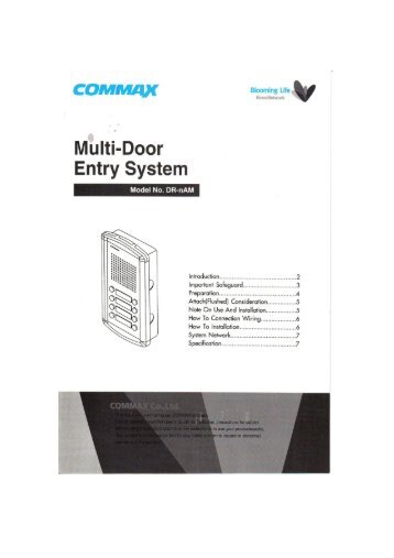Post exterior interfon 4 familii Commax DR-4AM - GTO Security ...