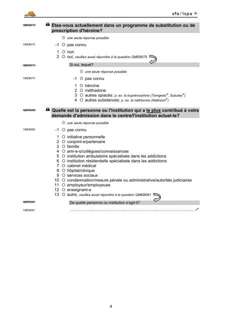 act-info - questionnaire d'entrÃ©e