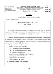 03/05 - SERVICE D'INFORMATION AERONAUTIQUE - ALGERIE