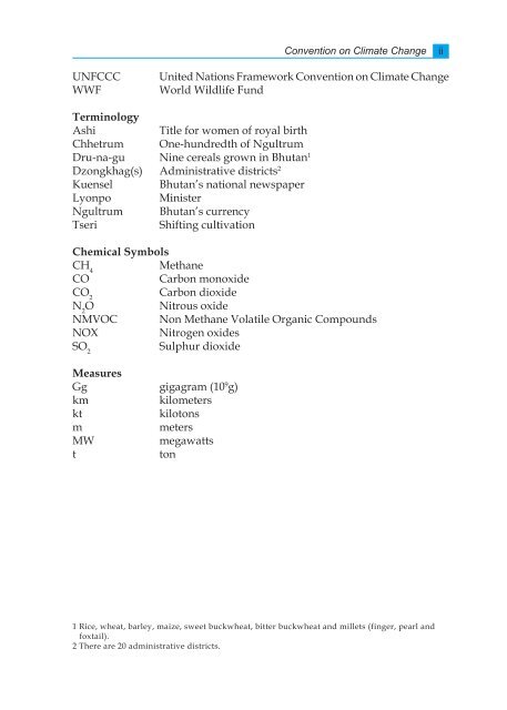 Initial National Communication, under UNFCCC, September 2000