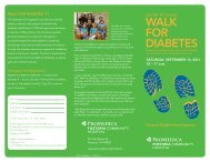 Walk for diabeteS - ProMedica