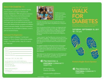 Walk for diabeteS - ProMedica